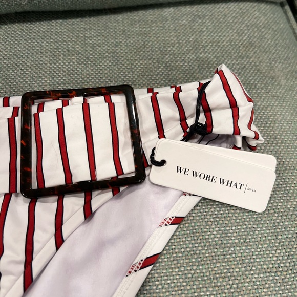 WE WORE WHAT Striped Swim Bikini - Picture 4 of 5